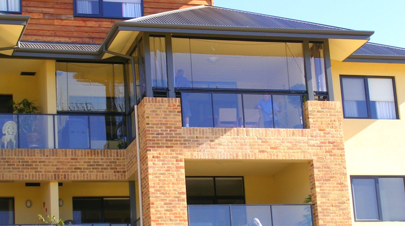 Batten Awnings View From Outside