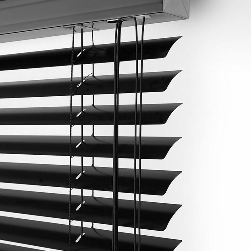 25mm Aluminium Venetian Blinds in Black